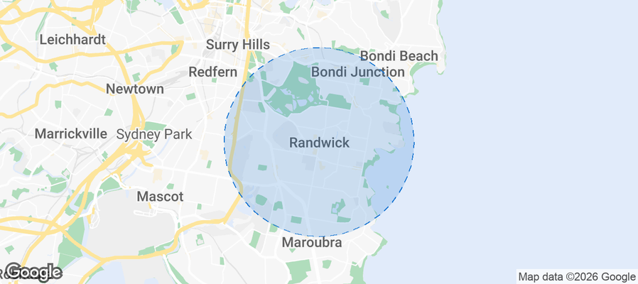 Randwick Airbnb map